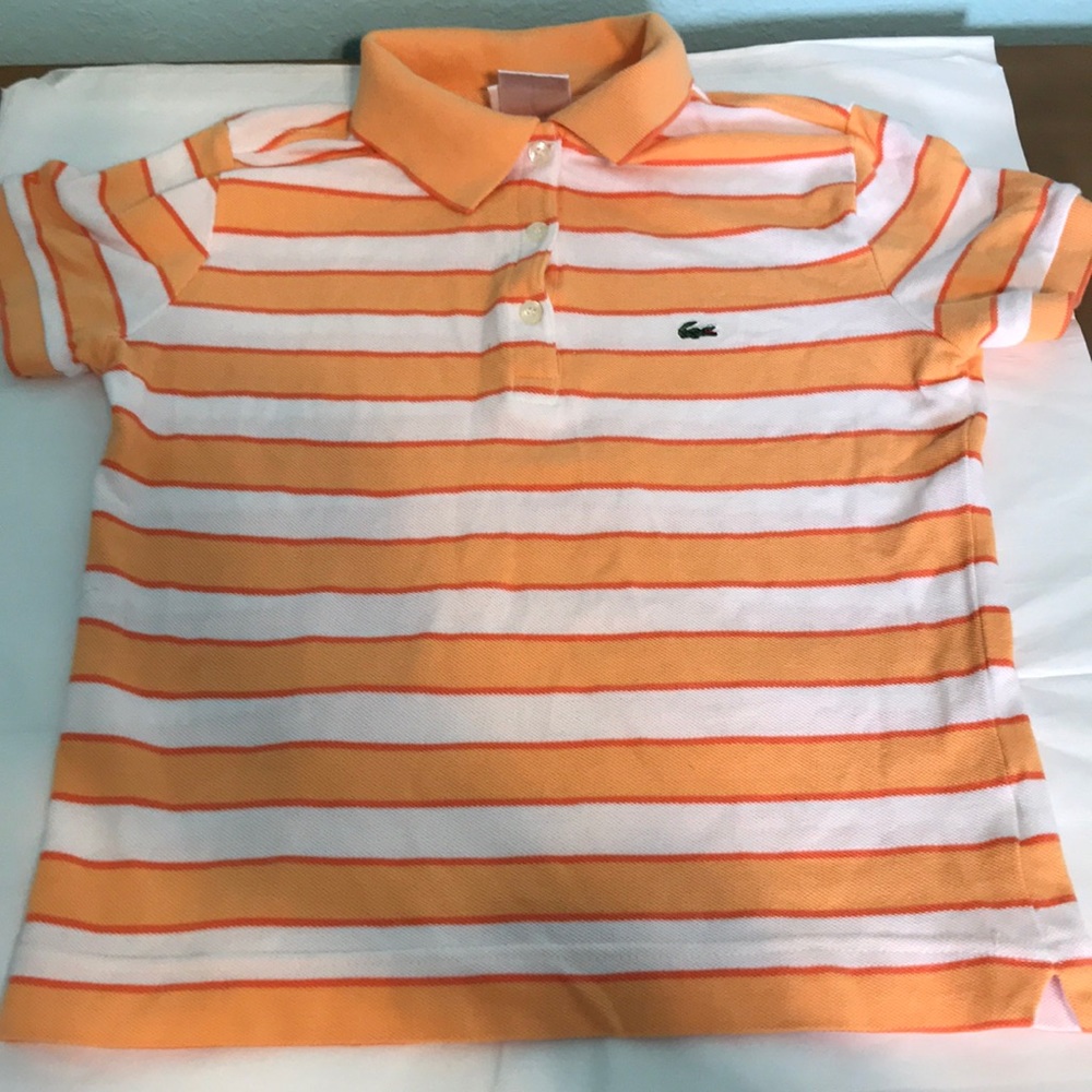 La coste stripes polo